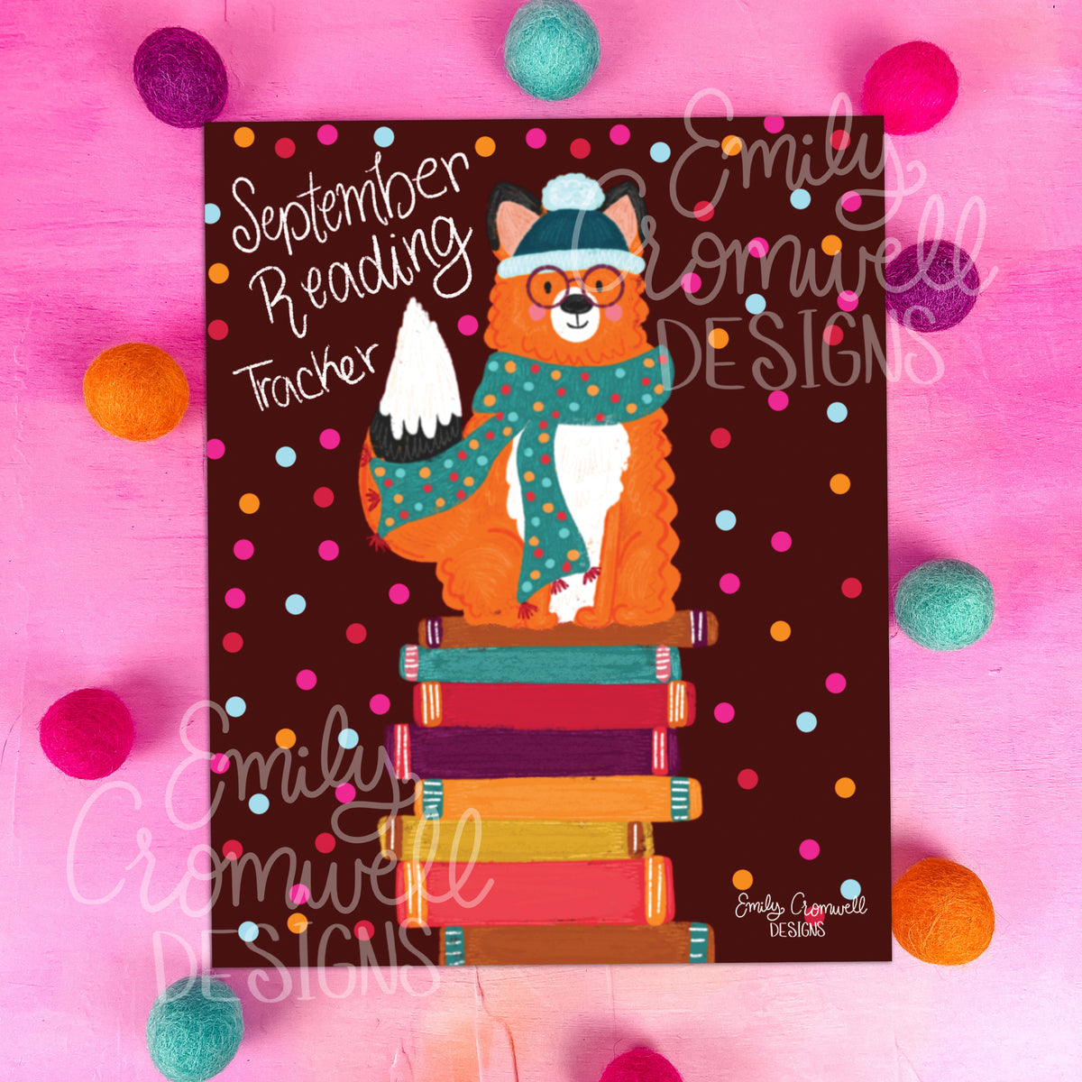 September Reading Tracker (Digital Download) Emily Cromwell Designs