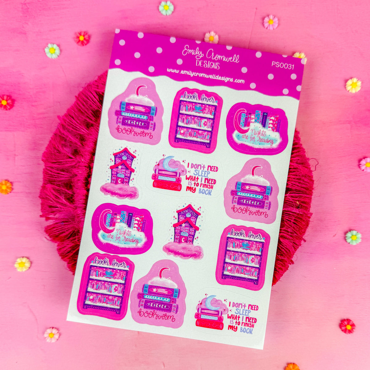 Bookish Dreams Planner Stickers PS0031 – Emily Cromwell Designs