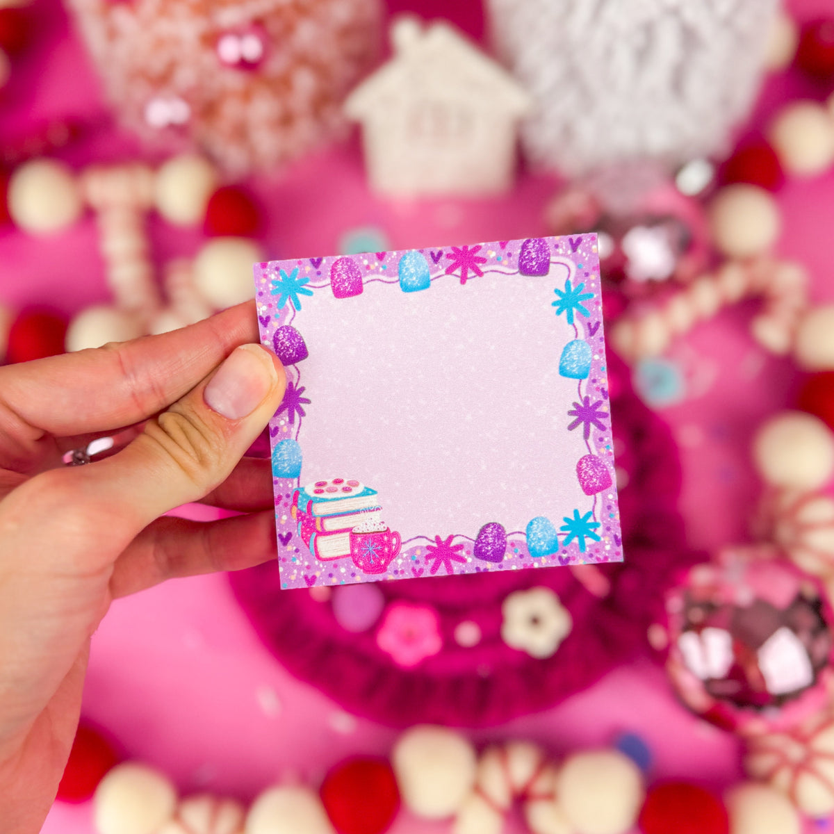 Christmas Cookie Book Stack Sticky Notes 3