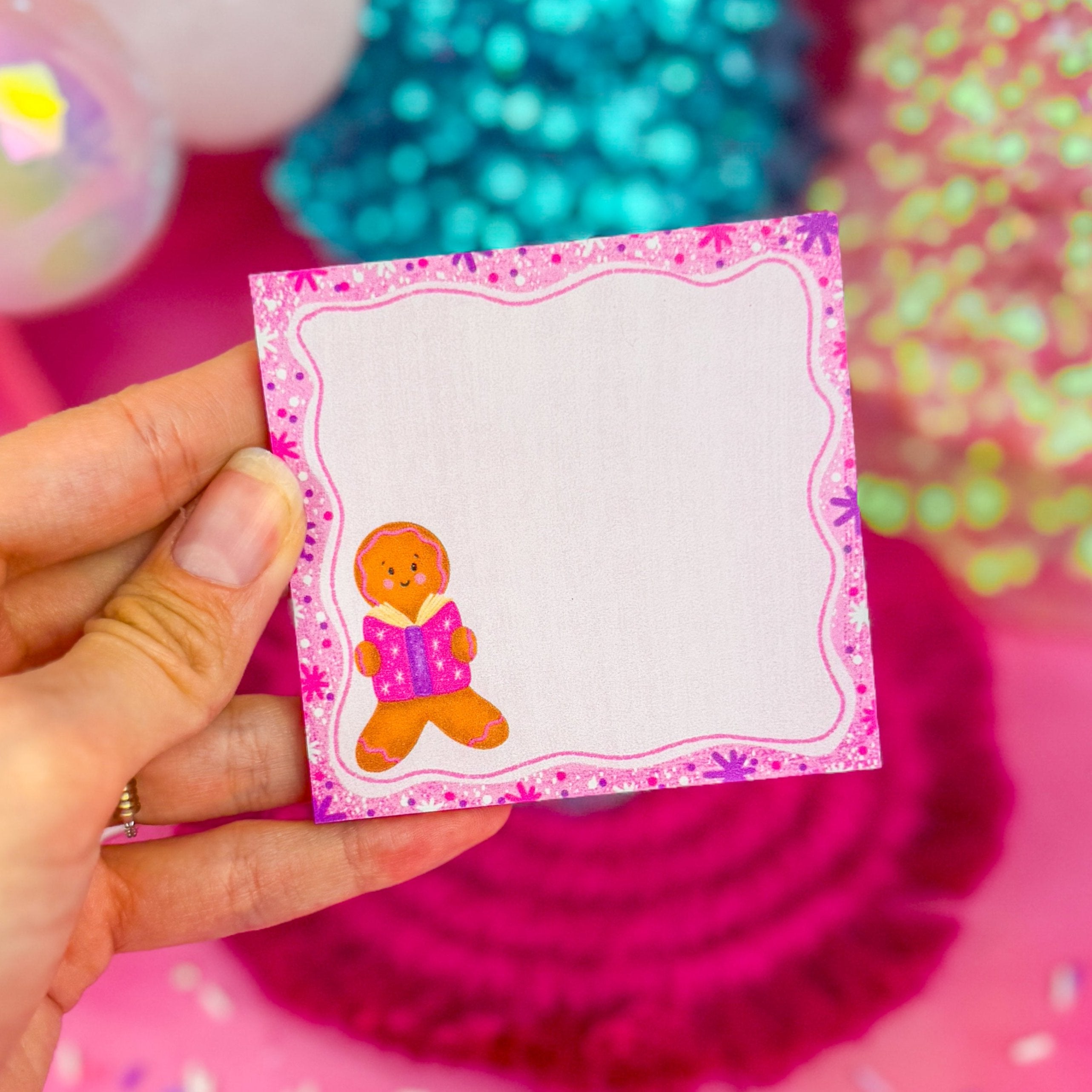 Gingerbread Note Design Reading Gingerbread Sticky Notes 3