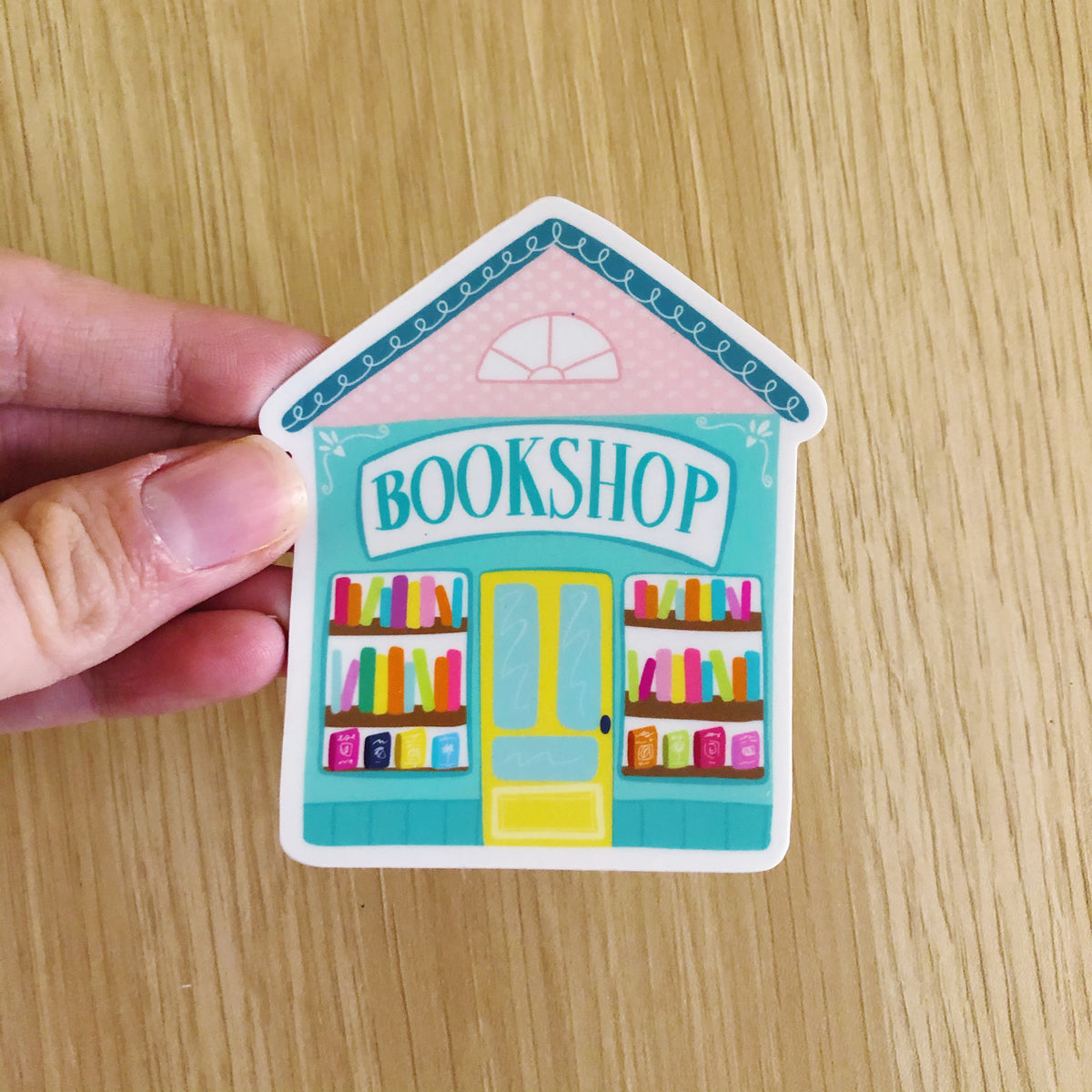 Store Book Sticker Bookshop Vinyl Sticker – Emily Cromwell Designs