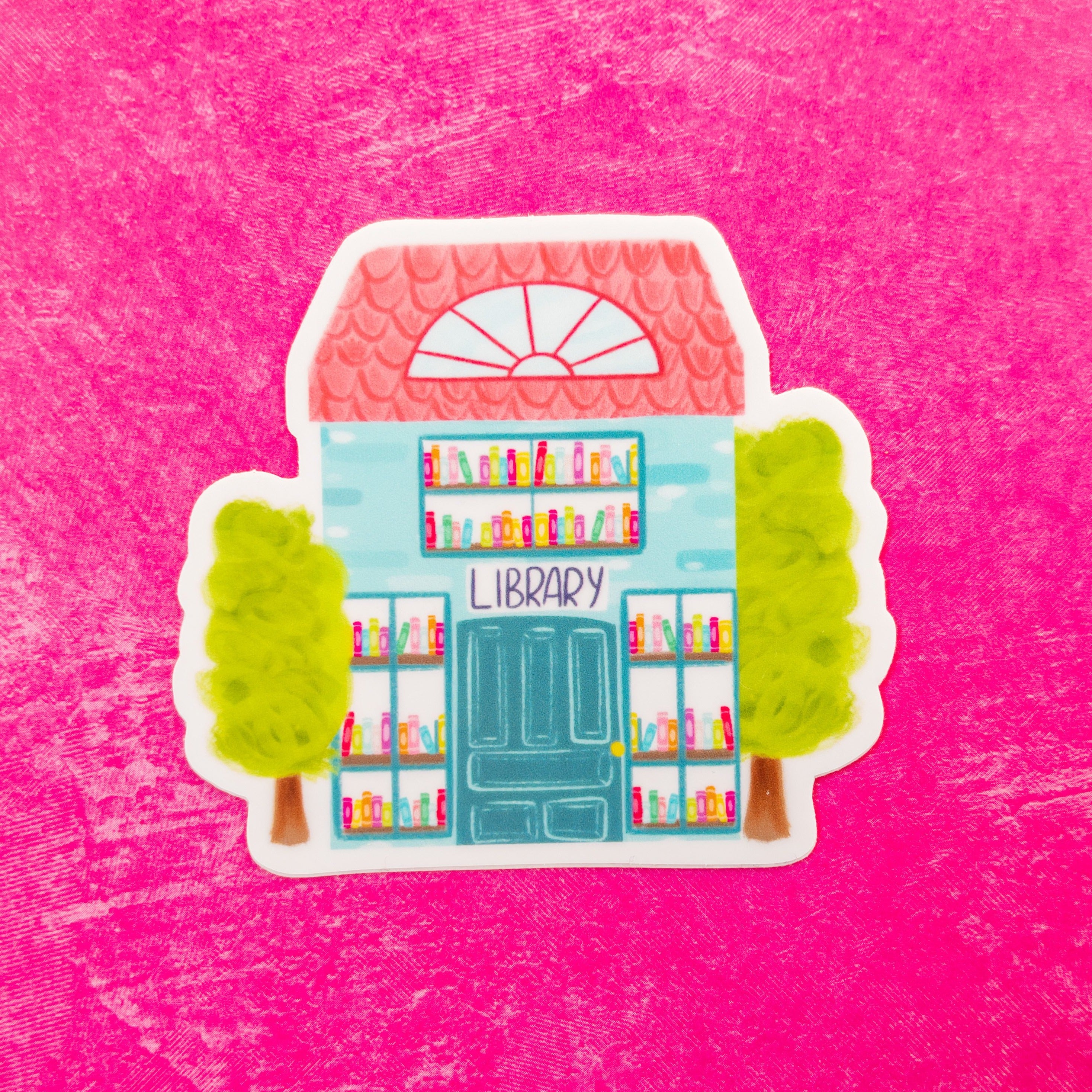 Library Vinyl Sticker – Emily Cromwell Designs